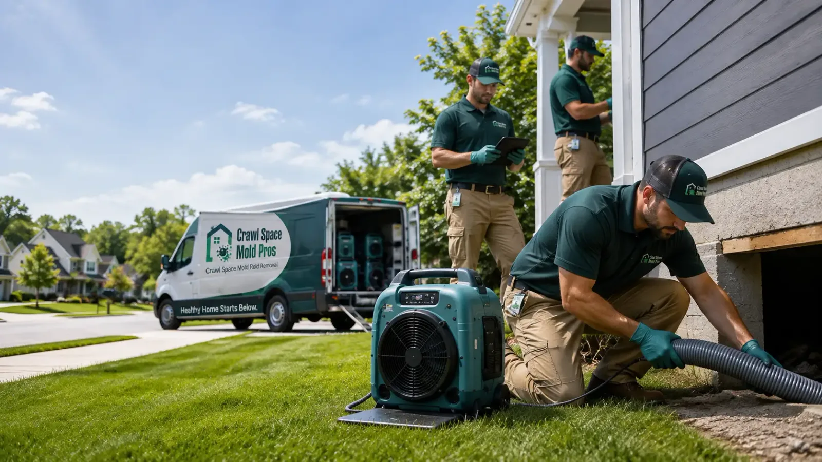Crawl Space Mold Removal in Industry, TX
